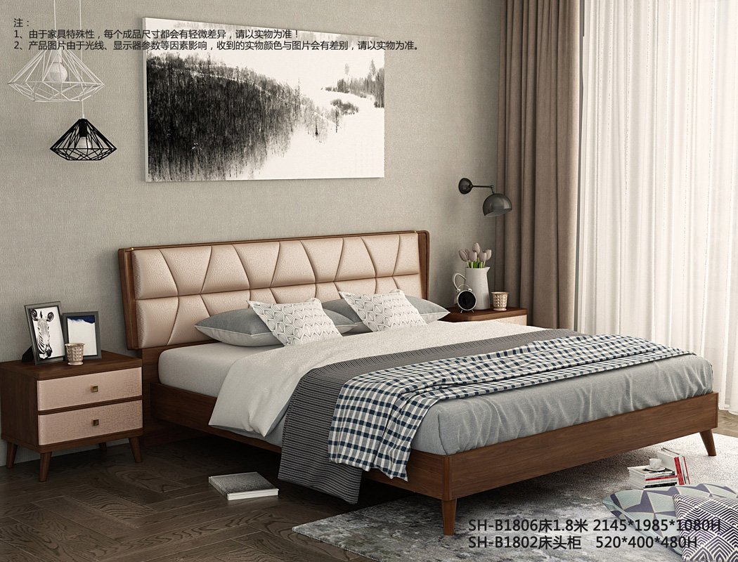 加盟家具連鎖店要注意三大細(xì)節(jié) SH-B1806床
