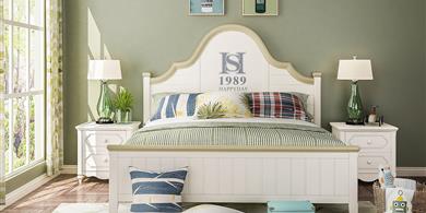 ET-M1802青少年床1.5米+ET-M1801青少年床頭柜