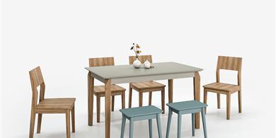 SH-S3101餐桌+SH-S3101餐椅+SH-S3101獨凳