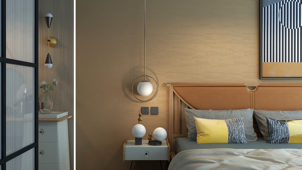 全屋定制系列-梵奢-SH-B25主臥床頭吊燈